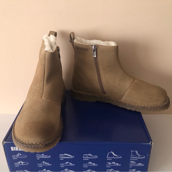 Birkenstock Melrose Genuine Shearling Suede Leather Boot. Size: 7, 38 - Picture 4 of 11
